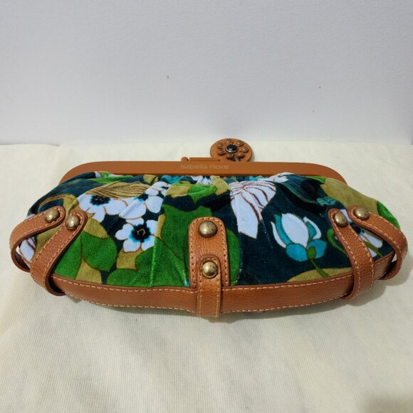 ISABELLA FIORE FLORAL STUDDED BEADED HANDBAG/CLUTCH - Picture 5 of 9